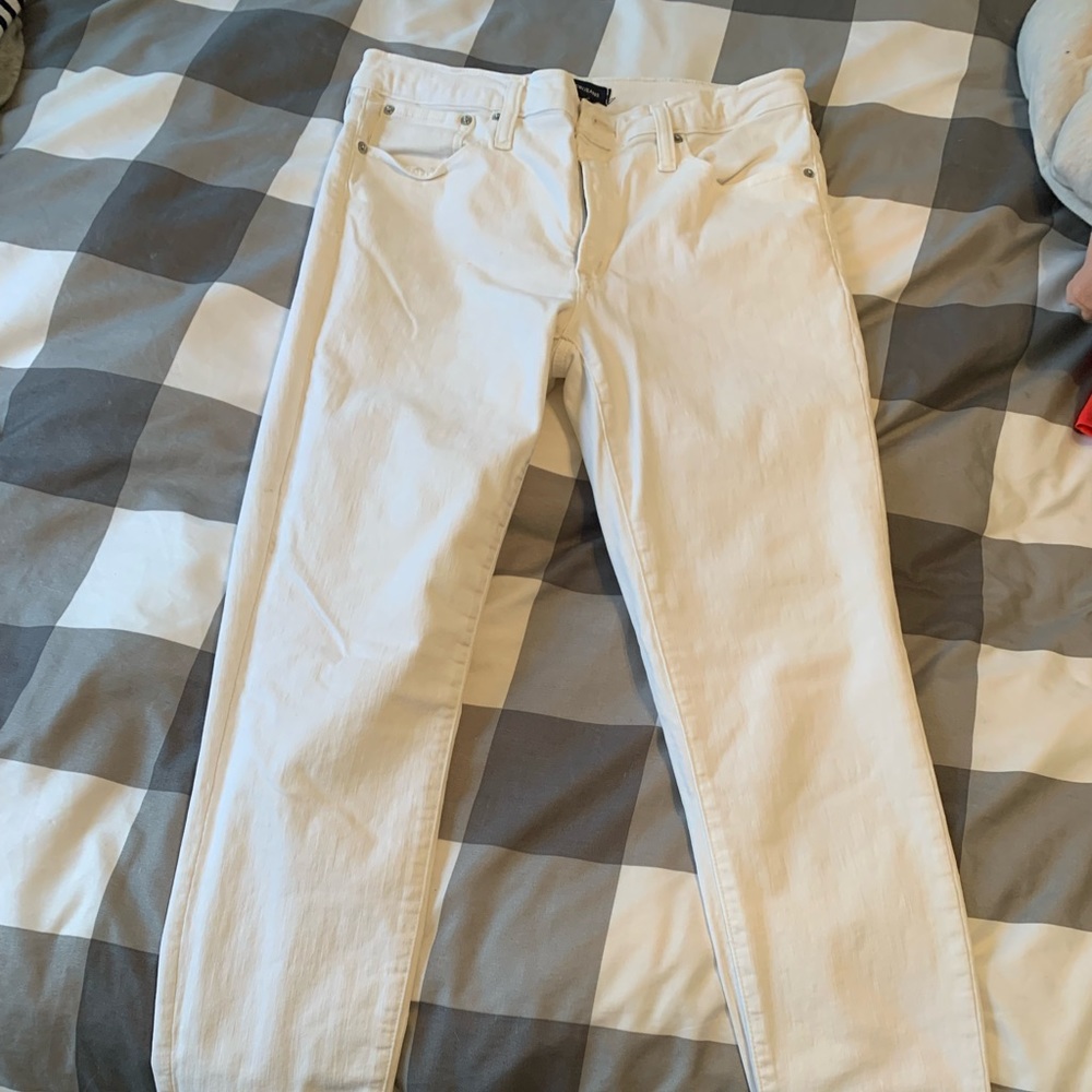 J Crew women’s 9” high rise toothpick skinny jeans size 30